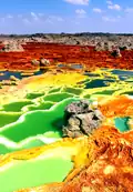 Le volcan de sel de Dallol.