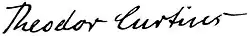 signature de Theodor Curtius