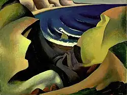 The Cliffs 1921huile sur toile73,7 × 87,8 cmHirshhorn Museum and Sculpture Garden