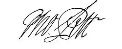signature de Thomas Pitt