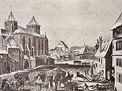 Vue de la place par Adolphe Seyboth (1891)