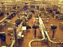 L'usine de fabrication de fromages du comté de Tillamook, États-Unis.