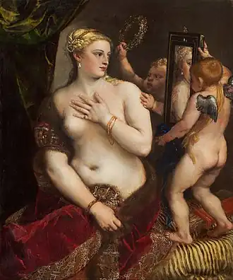 Titien, Vénus au miroir, vers 1555.