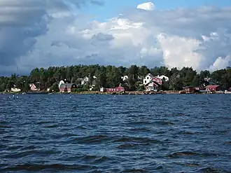 Tiutinen vue de la mer.