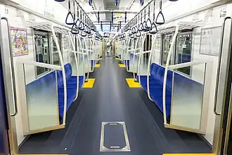 Intérieur de la rame.