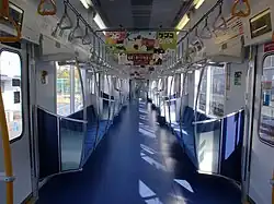 Intérieur de la rame.