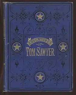 Livre de collection, couverture bleue et lettres dorées.