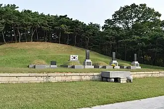 Tombes des trois martyrs.