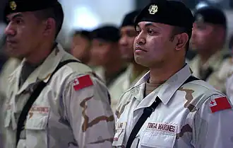 Infanterie de marine des Tonga en Irak en 2008