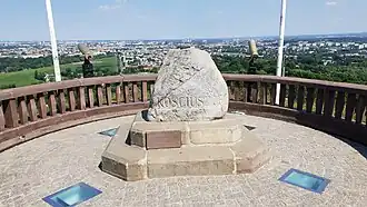 Vue depuis le sommet du monticule Kościuszko