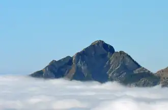 Vue du mont Torrage depuis le mont Monega.
