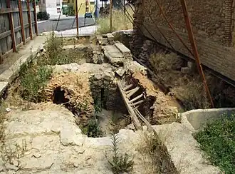 Fig.9:Zone archéologique découverte à proximité du complexe