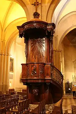 Chaire de la cathédrale Notre-Dame-de-la-Seds de Toulon.