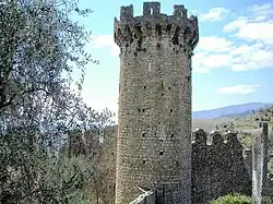 La Tour du village vue depuis l'arrière.