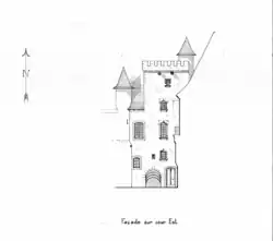 Relevé graphique de la tour est - UPAD 82