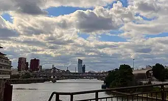 Les tours Duo vues depuis Alfortville.