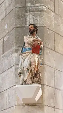 Statue de Saint Marc, par Charles Hoyau, 17e&nbsp;siècle, terre cuite