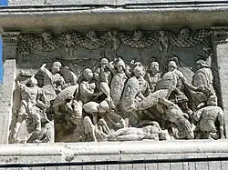 Est : scène de la guerre  de Troie.