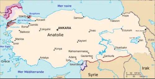 carte de l'Asie mineure