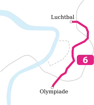 Voir la carte de la ligne.