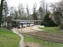 Terminus du tram 44.