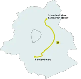 Voir la carte de la ligne.