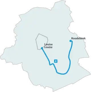 Voir la carte de la ligne.