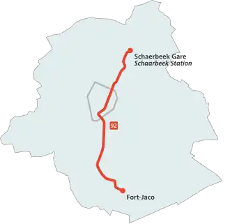 Voir la carte de la ligne.