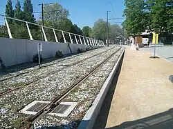 Tiroir de rebroussement de la station Port du Rhin