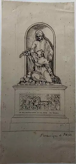 Henry de Triqueti, Projet de tombeau pour monseigneur Affre, archevêque de Paris.