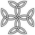 La croix des triquetras ou "Croix carolingienne".