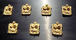 Appliques avec décor dit homme au dauphin