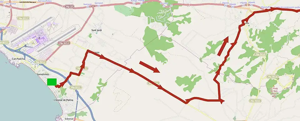 Trofeo Playa de Palma-Palma 2015, premiers kilomètres.