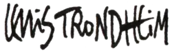 signature de Lewis Trondheim