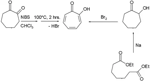 Deux synthèse de la tropolone