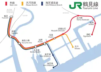 Voir la carte de la ligne.