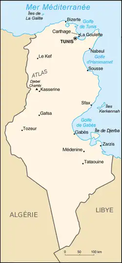 Description de l'image Tunisie carte.png.
