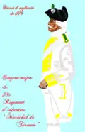 régiment du maréchal de Turenne de 1779 à 1791