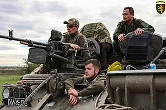 octobre 2022 sur un char de dépannage BREM.