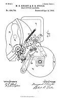 Machine pour découper les semelles, 1893