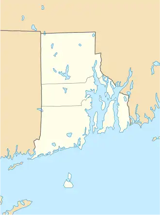 voir sur la carte de Rhode Island