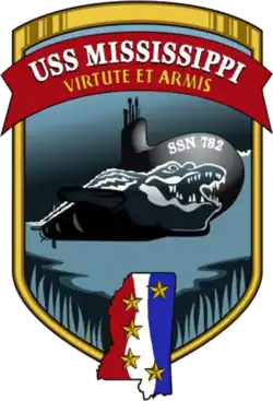 Emblème de l'USS Mississippi (SSN-782)