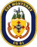 Badge de l'USS Monterey (CG-61).