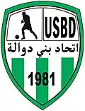 Logo du US Beni Doualaⵓⵏⵉⵓⵏ ⵙⵒⵓⵔⵜⵉⵠⴻ ⴱⴻⵏⵉ ⴷⵓⴰⵍⴰ (ber)