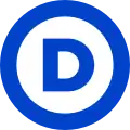 Logo avec un « D » encerclé.