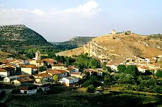 Ucero et son château, vue vers le nord