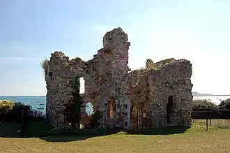 Ruines du château de Sandsfoot, construit au XVIe&nbsp;siècle, situé à l'ouest de Weymouth.