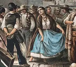 gravure : Fandango mexicain