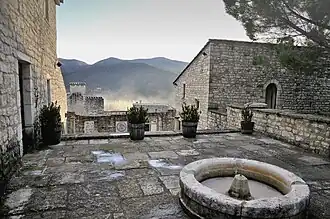 La terrasse du Centre d'art.