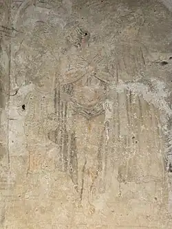 Une fresque de la tour principale